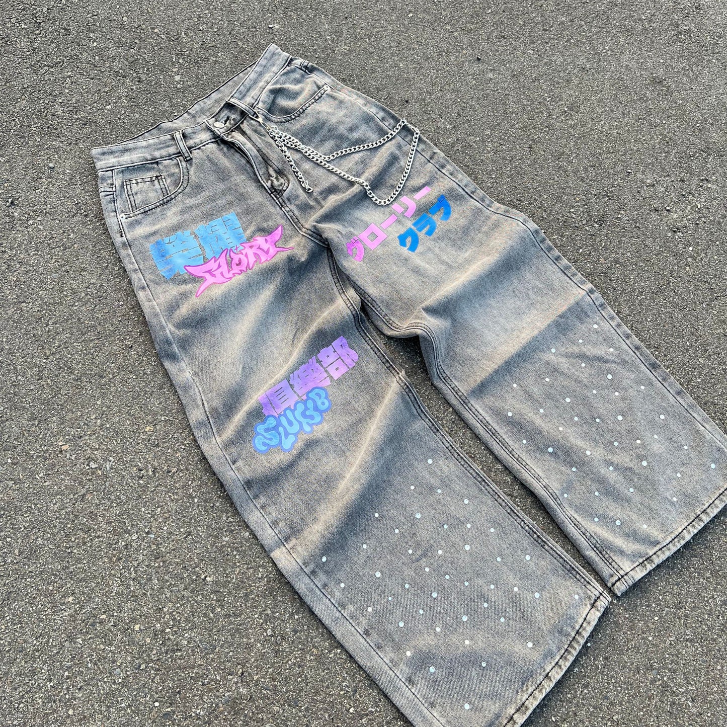 Glory Graffiti Washed Jeans