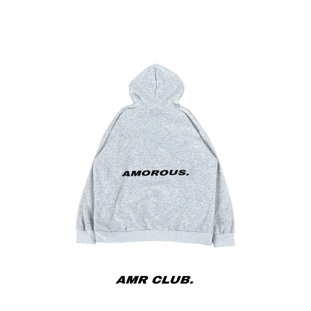 Incline logo white and gray hoodie / H-01