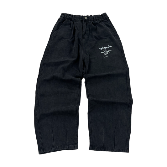 CUPID WASHED BAGGY JEANS