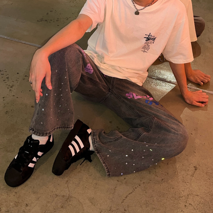 Glory Graffiti Washed Jeans