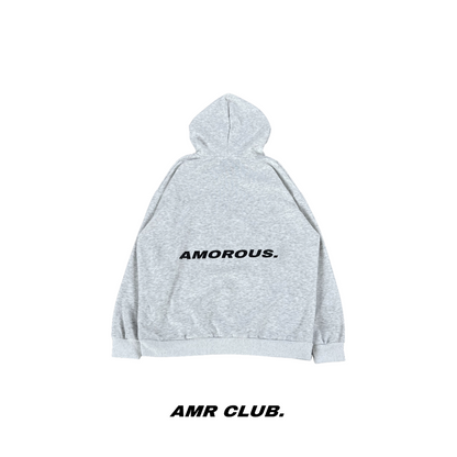 Incline logo white and gray hoodie / H-01
