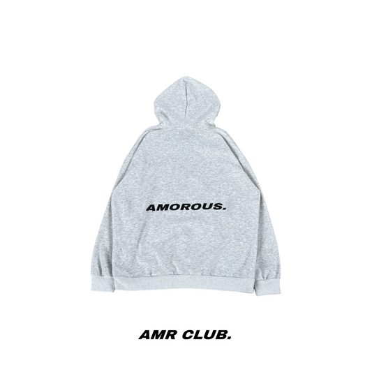 Incline logo white and gray hoodie / H-01