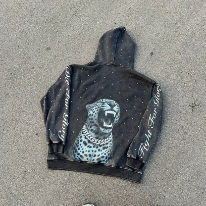 Team Glory Cheetah Washed Hoodie