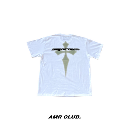 Cross and Stars White Tee / T-03