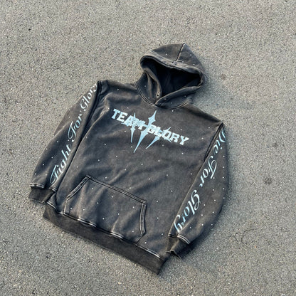 Team Glory Cheetah Washed Hoodie