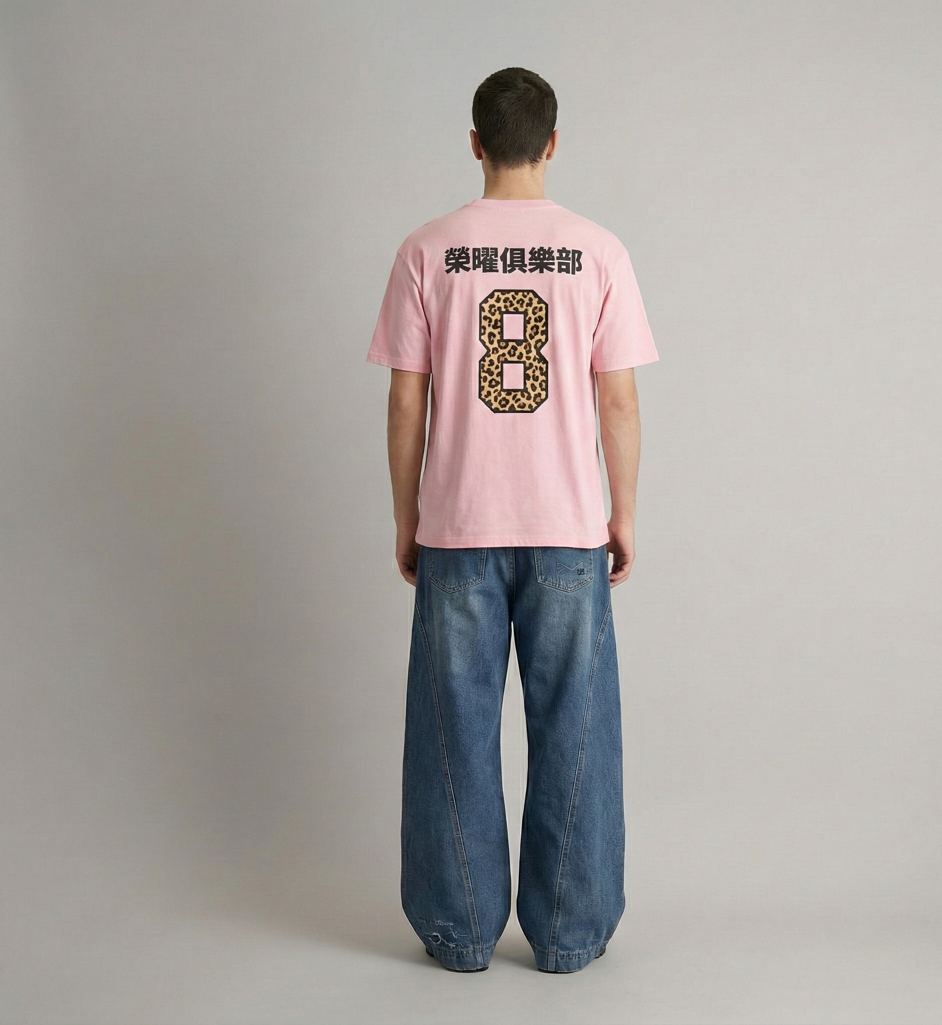 No. 8 Cheetah Pink Tee