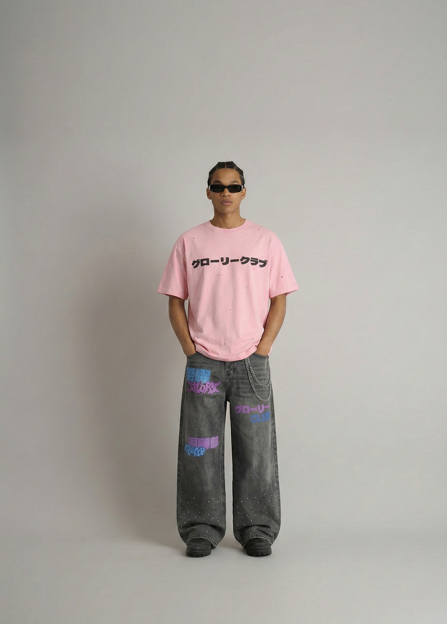 Glory Graffiti Washed Jeans