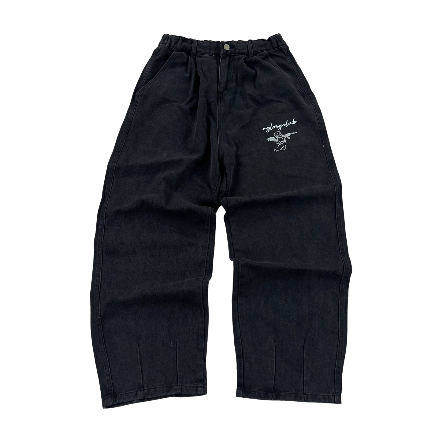 CUPID WASHED BAGGY JEANS