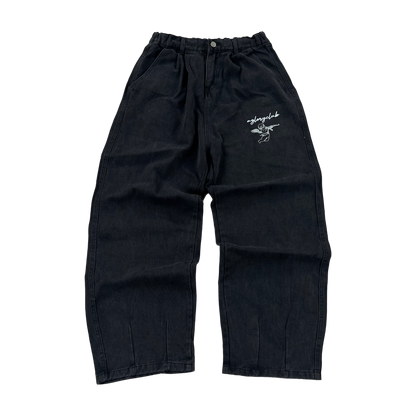 CUPID WASHED BAGGY JEANS